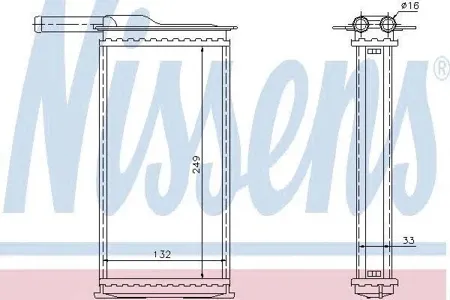NISSENS 71761 Радиатор отопителя