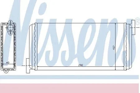NISSENS 72002 Радиатор отопителя