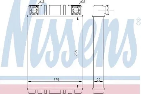NISSENS 72028 Радиатор отопителя Mercedes W203C209W463R230 00>