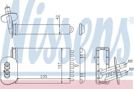 NISSENS 73977 Радиатор отопителя