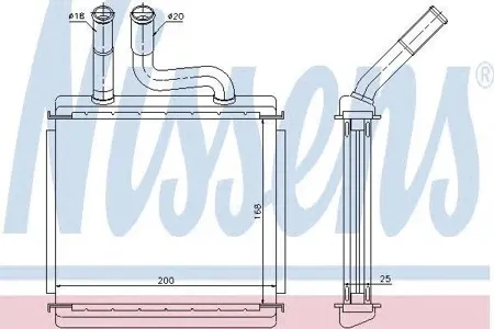 NISSENS 76507 Радиатор отопителя