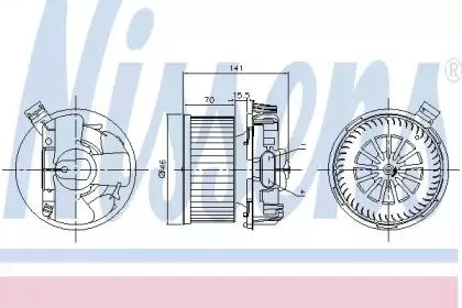 NISSENS 87209 Вентилятор отопителя салона