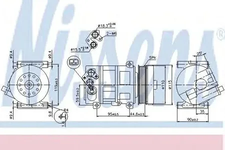 NISSENS 89202 Компрессор кондиционера