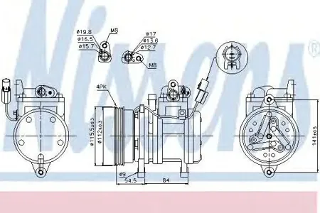 NISSENS 89255 Компрессор кондиционера