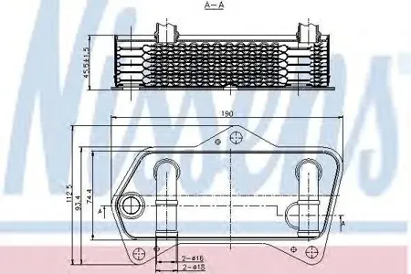 NISSENS 90653 Радиатор масляный VW Passat 05-
