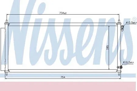 NISSENS 940051 Радиатор кондиционера =AVA HD5222 [80110SAA013] Honda Jazz 1.21.4 02>