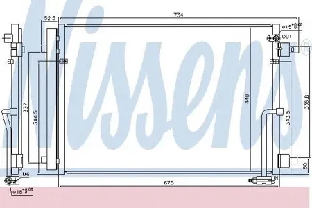 NISSENS 940452 Конденсатор, кондиционер