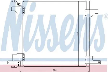 NISSENS 94390 Радиатор кондиционера (конденсер) NISSENS NISSENS