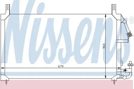 NISSENS 94424 Радиатор кондиционера Daewoo Nexia Espero all 94-97