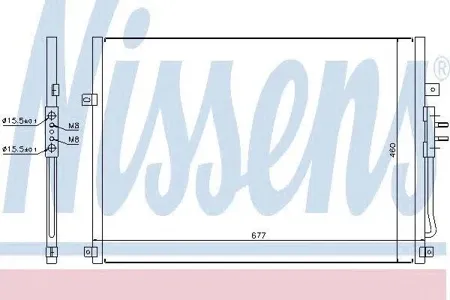 NISSENS 94464 Радиатор кондиционера
