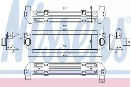 NISSENS 96243 Интеркулер