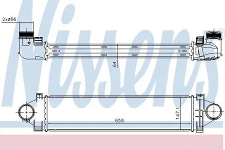 NISSENS 96383 Интеркулер