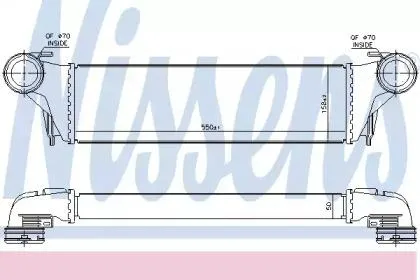 NISSENS 96387 Интеркулер