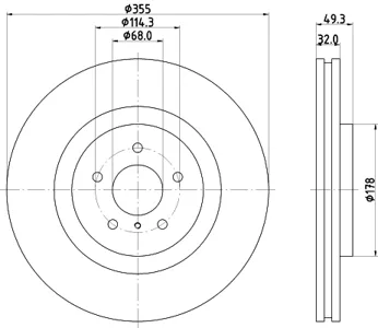 NISSHINBO ND2055K Диск тормозной перед
