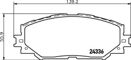 NISSHINBO NP1019 Колодки торм.передние Toyota RAV4 2.2DAuris 1.41.61.4D 07>