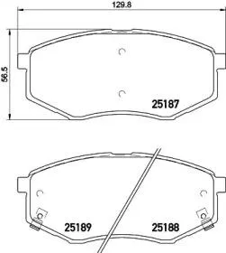 NISSHINBO NP6039 Колодки торм. Kia SOUL 14-HYNDAI i20 10- Sonata 09- передние