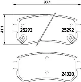 NISSHINBO NP6069 Колодки торм.задние Kia Ceed Rio Sportage , Hyundai Accenti20i30ix35