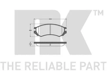 NK 222219 Колодки торм. Ni. Primera ab 90