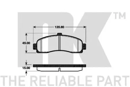NK 222239 Колодки торм. 