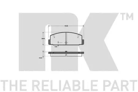 NK 223225 Колодки торм. 