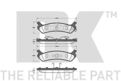 NK 223402 Колодки торм. Hyund Snata 91-98