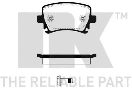 NK 224775 Колодки торм.задние Audi A3 диск 16'' 03>, VW Touran диск 15'' 03>