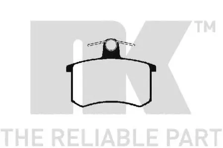 NK 229952 Колодки торм.задние Audi 8090100A4A6A8 <00, Fiat Croma 1.6-2.5TD 85-96