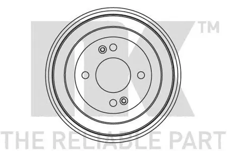 NK 253413 Барабан тормозной Hyundai Accenti20, Kia Rio 1.2-1.61.5CRDi 05>