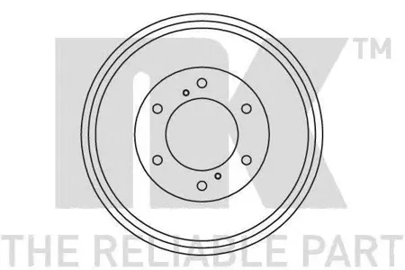 NK 262204 Барабан тормозной Nissan Terrano 2.4-2.7TD 4WD 87>