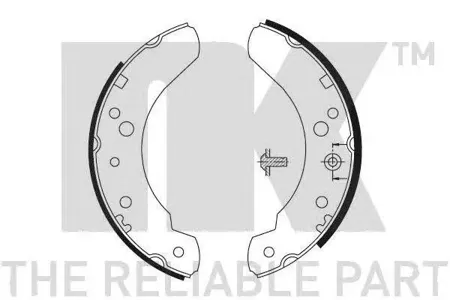 NK 2725440 Колодки торм.барабанные F. Transit 85-