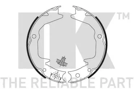 NK 2730674 Колодки ручного тормоза