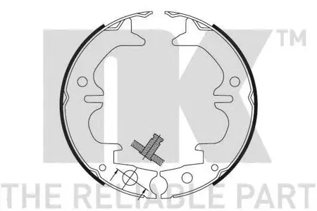 NK 2745729 Колодки торм.барабанные