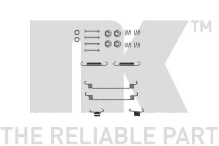 NK 7939651 Комплект монтажный торм. колодок Xsa.Peug.Ren. 84-05