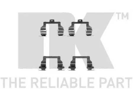 NK 7945291 Комплект монтажный тормозных колодок Toyota Avensis Corolla Previa