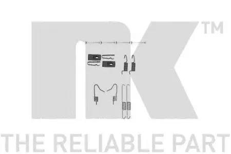 NK 7945898 Комплект монтажный торм. колодок Nissan Renault Toyota 99-