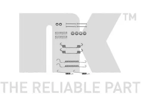 NK 7950873 Комплект монтажный торм. колодок Chevrolet Rezzo Daewoo Tacuma 00-