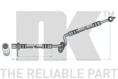 NK 853260 Шланг тормозной Mazda 6 03-