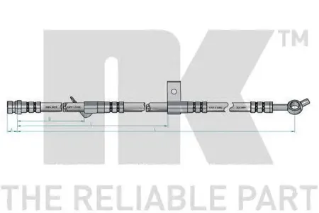 NK 853510 Шланг тормозной Kia Magentis 01-