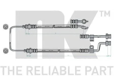 NK 853514 Шланг тормозной Kia Cerato 04-