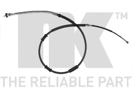 NK 9023133 трос ручника л. Fiat Grand e Punto 1.4 10.05> бараб.