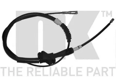 NK 904747 Трос ручного тормоза правый Audi -80 (барабанные тормоза) 78 - 88