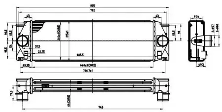 NRF 30310 Интеркулер Mercedes Sprinter 2.2D 06- VW Crafter 303550 2.5TDi 06-