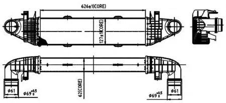 NRF 30314 Интеркулер Mercedes W204,W212 1.82.0 07-
