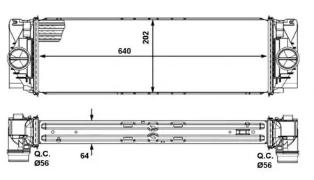 NRF 30505 Интеркулер Mercedes Sprinter W906 210CDI 06-