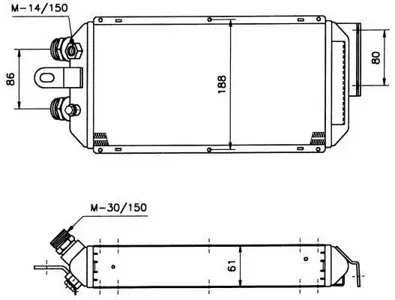 NRF 31056 Масляный радиатор