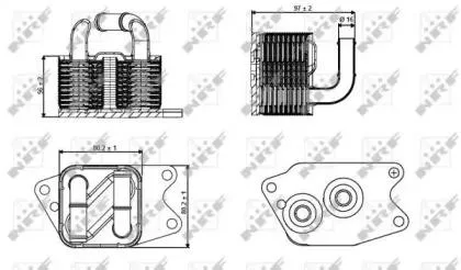 NRF 31265 Радиатор масляный VW Polo 1.6 0506-1109