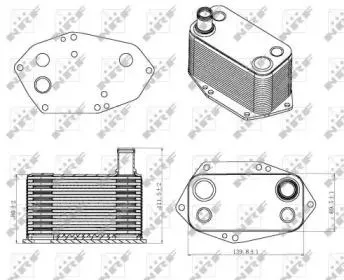 NRF 31307 Масляный радиатор