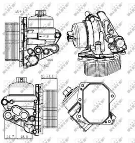 NRF 31308 Радиатор масляный Peugeot Boxer 2.2D 06-