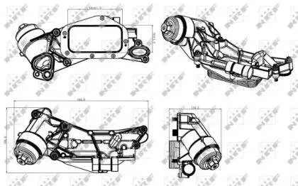 NRF 31315 Радиатор масляный с фильтром Opel Zafira 1.8 05-
