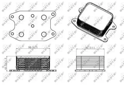 NRF 31329 Масляный радиатор